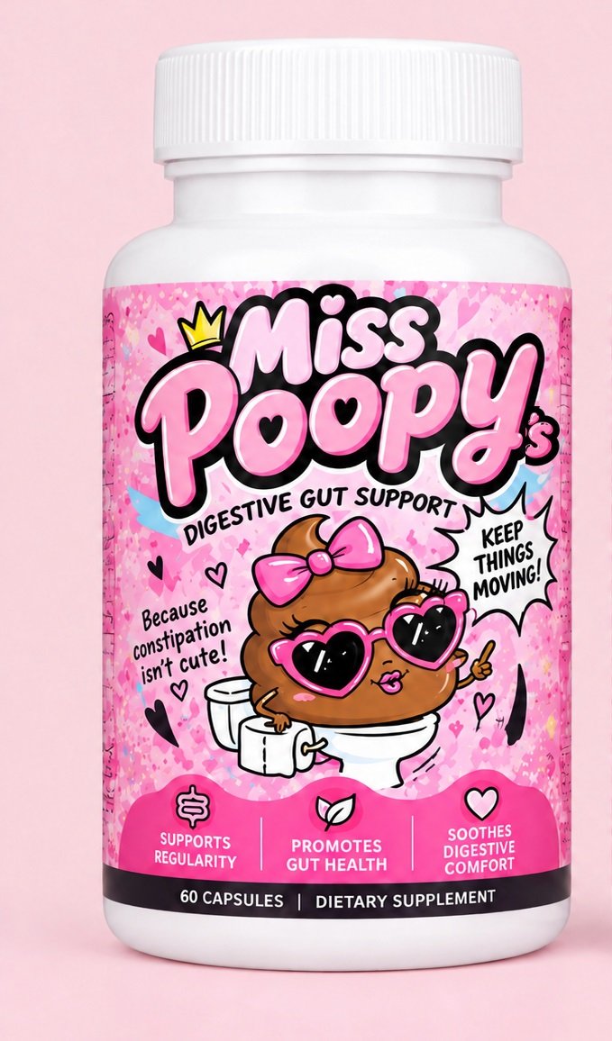 Miss Poopy's bottle front