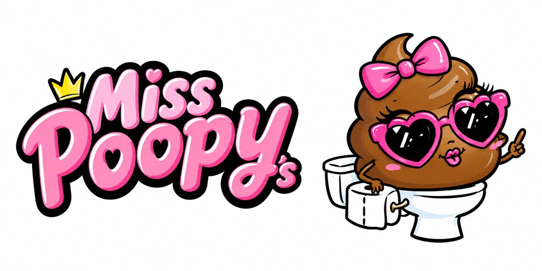 Miss Poopy's logo and mascot